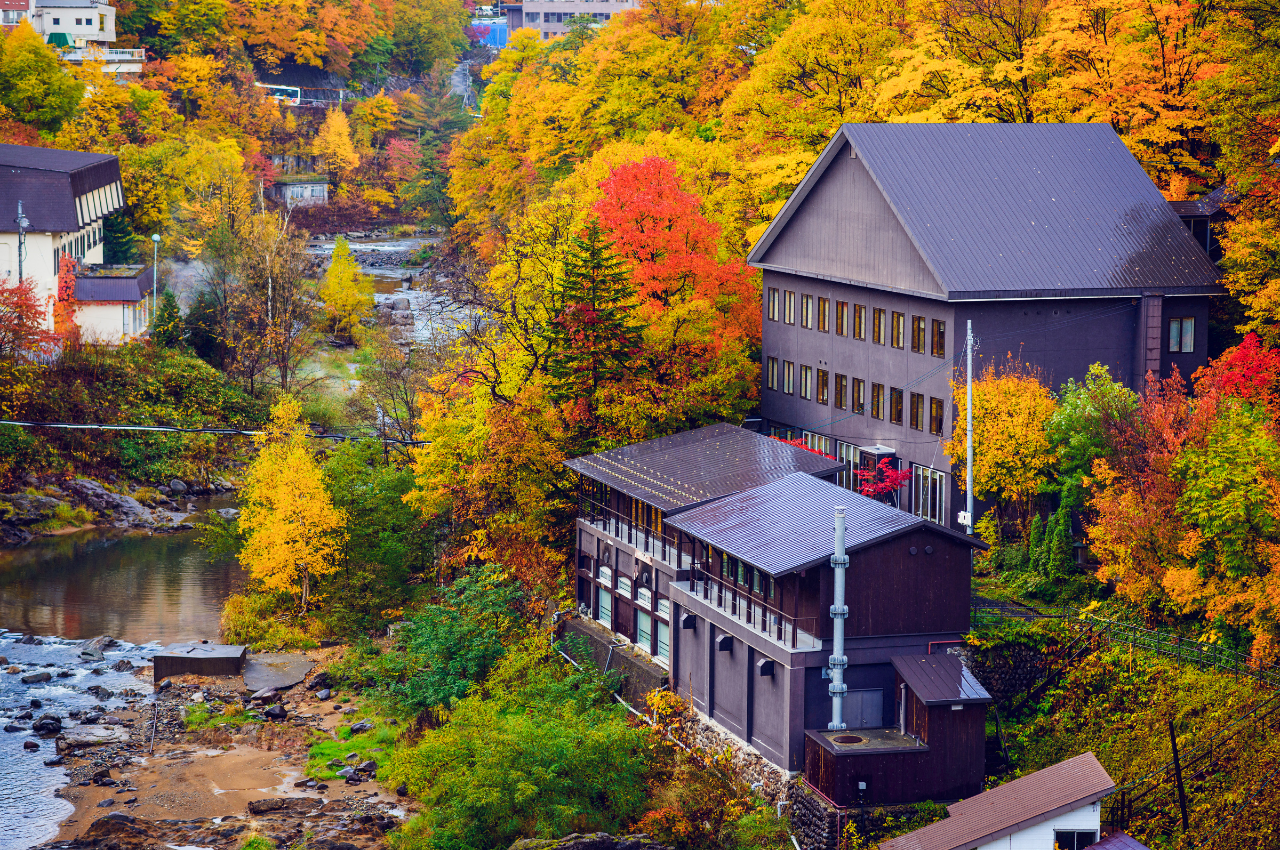 北海道 紅葉 定山溪